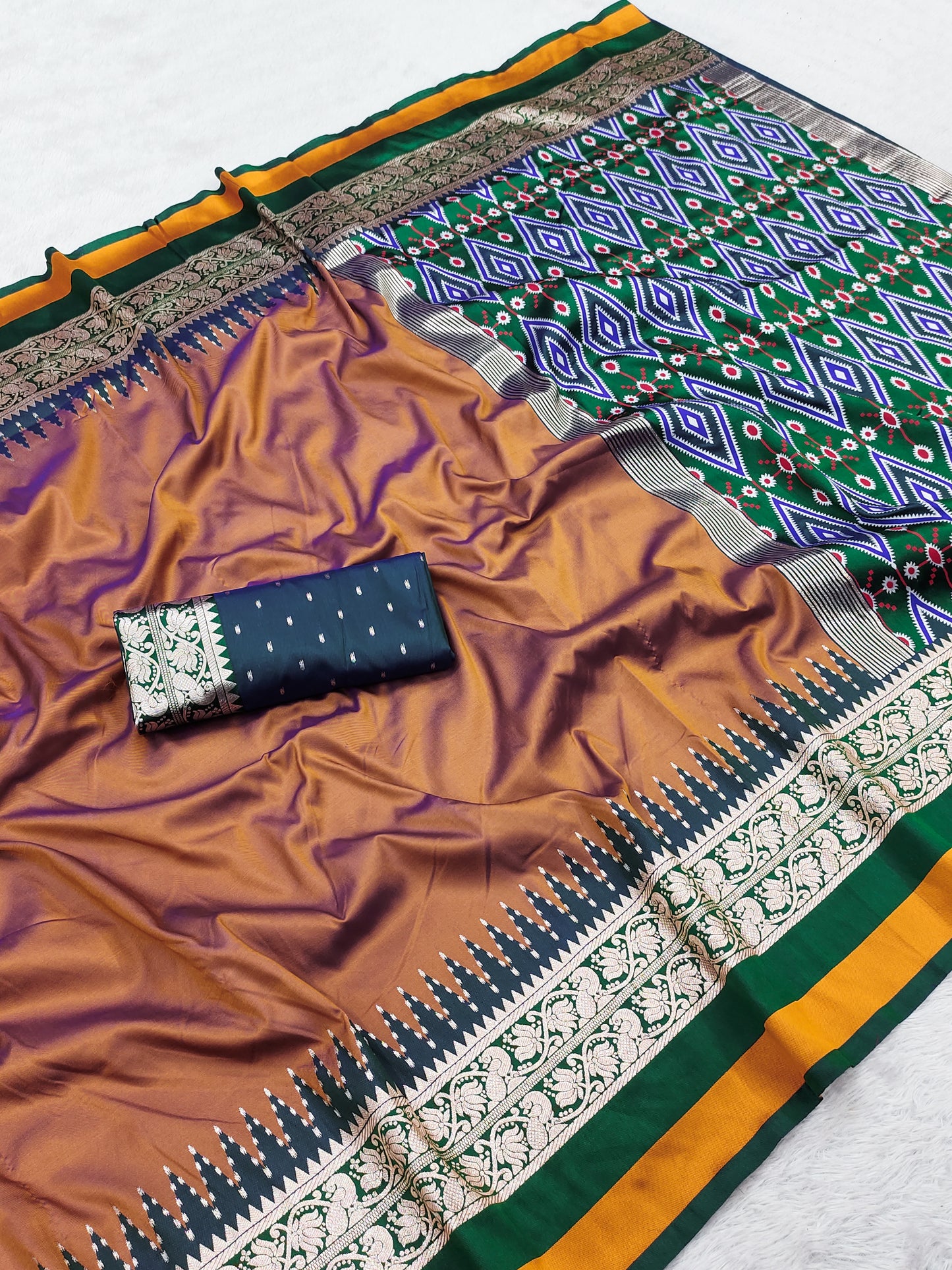 Heritage Zari Border Designer Saree