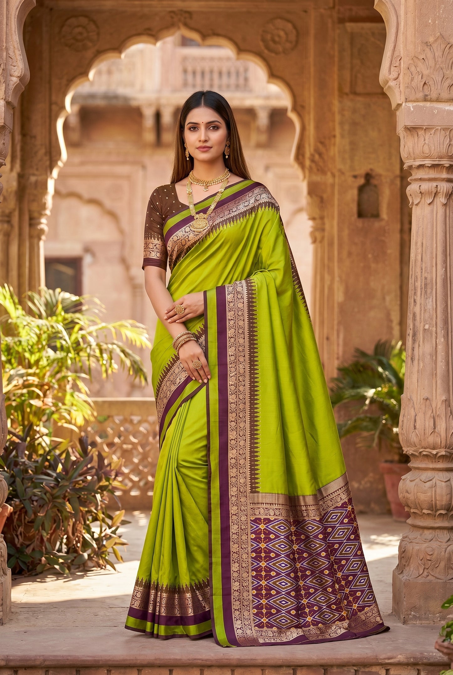 Classic Heritage Style Silk Saree